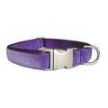 Sassy Dog Wear Velvet Purple Dog Collar Adjusts 10-14 in. Small VELVET PURPLE2-C